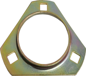 FLANGE ROLAMENTO - TRIANGULAR - 3 FUROS - GE35