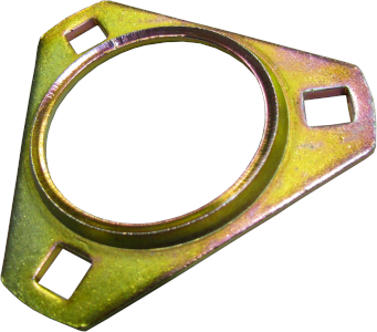 FLANGE ROLAMENTO - TRIANGULAR- 3 FUROS - GE30